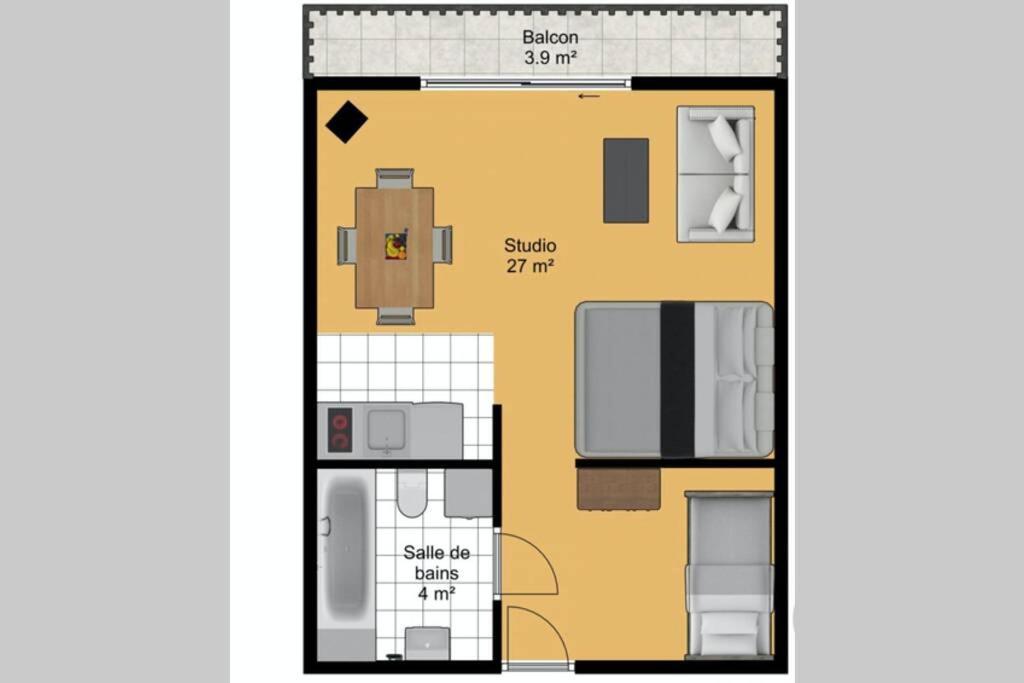 Le Relai S31 - Grand Et Lumineux Studio Avec Coin Montagne 4-6 Pers, Tout Equipe, Avec Wifi, A 30M Des Pistes Avec Un Grand Balcon, Draps Non Compris Сен-Жан-д'Оль Екстер'єр фото